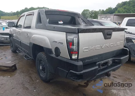 2004 Chevrolet Avalanche 2500 from USA, damaged, VIN 3GNGK22G84G139607